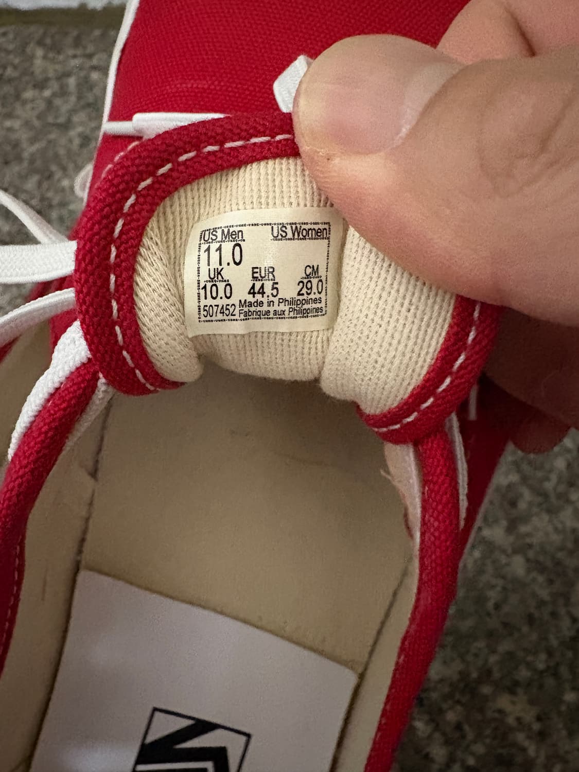 반스 볼트 OG 어센틱 LX 레드 290 상품이미지6