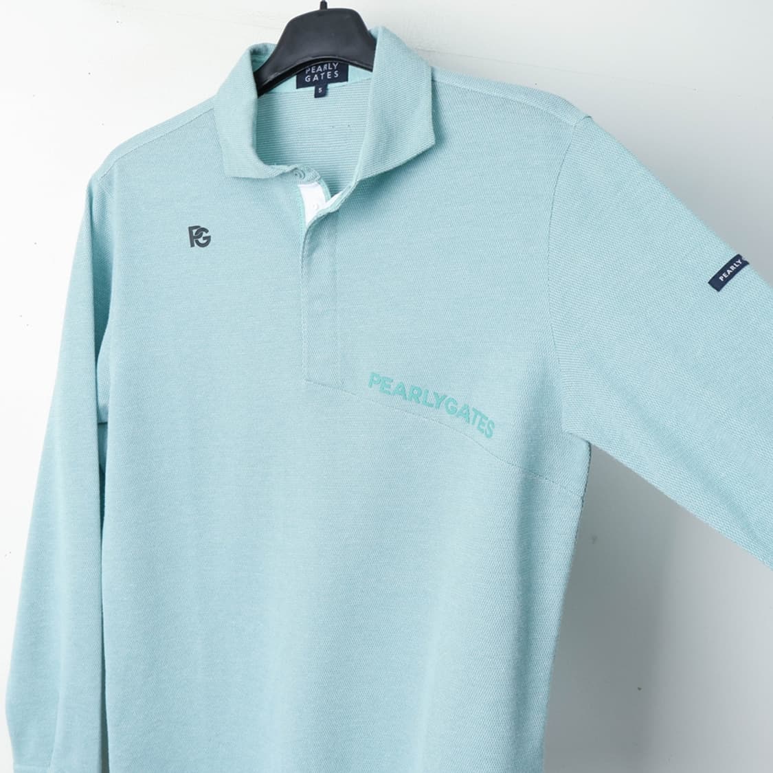 100/파리게이츠 사선 로고 카라 긴팔티 상품이미지5