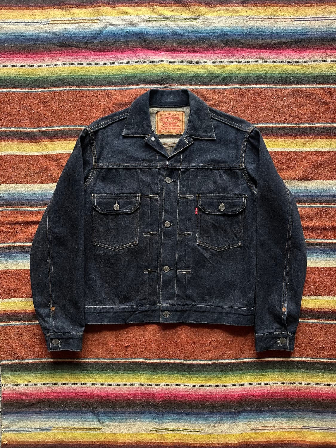 90s USA Valencia Levis 507XX 2nd Jacket 상품이미지1