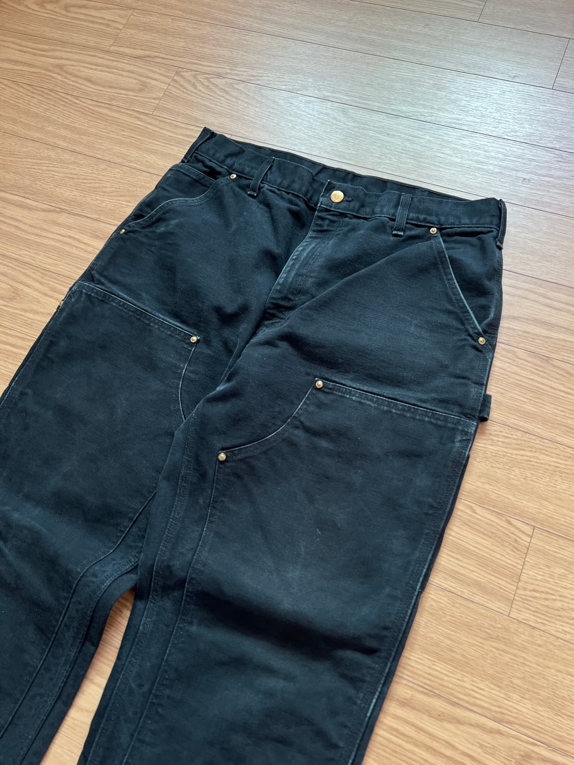 빈티지 칼하트 더블니 B01 BLK 36x30 상품이미지3