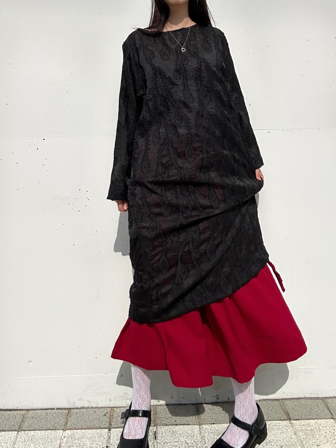 Scene tuck pants / red 상품이미지9