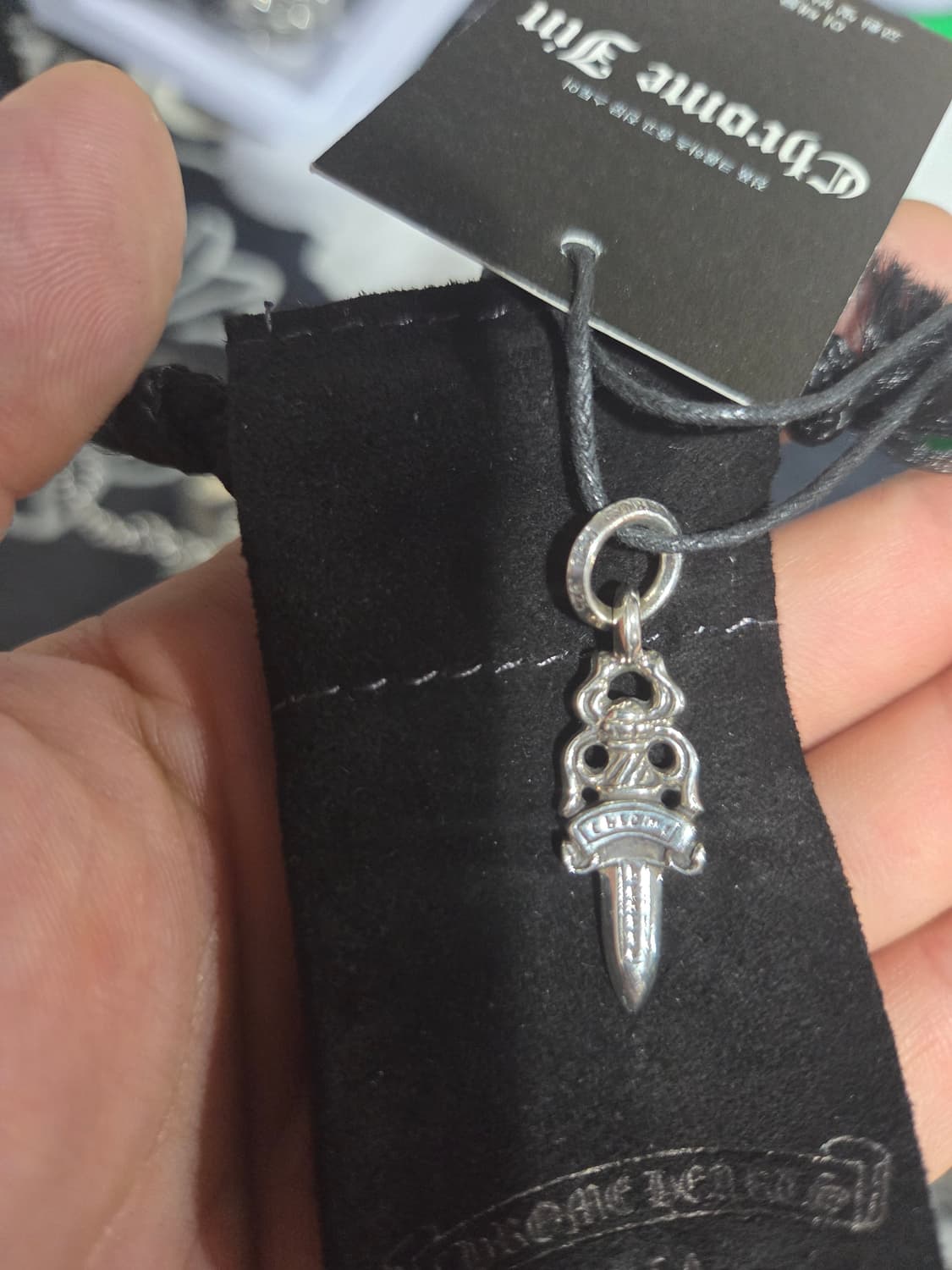 크롬하츠 5대거 파베 오리지널 펜던트 미사용품 상품이미지3