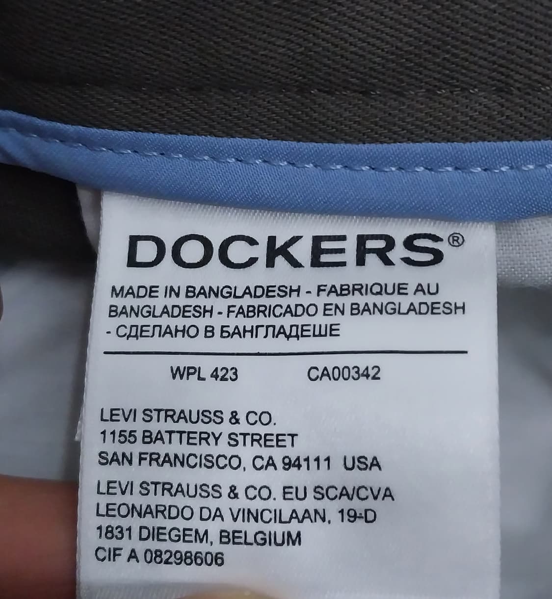 (새상품) Dockers 카키 스트레치 플리츠 바지 36x36 상품이미지5