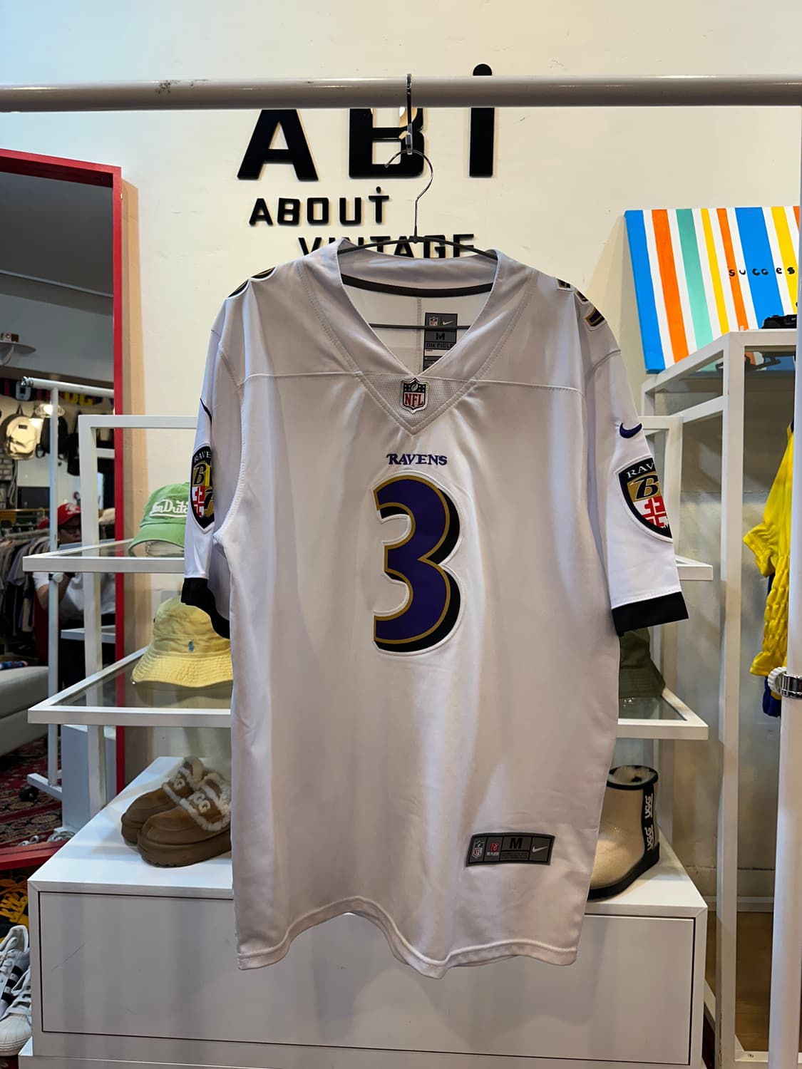볼티모어 레이븐스 팀 나이키 NFL 저지 화이트 M 상품이미지1
