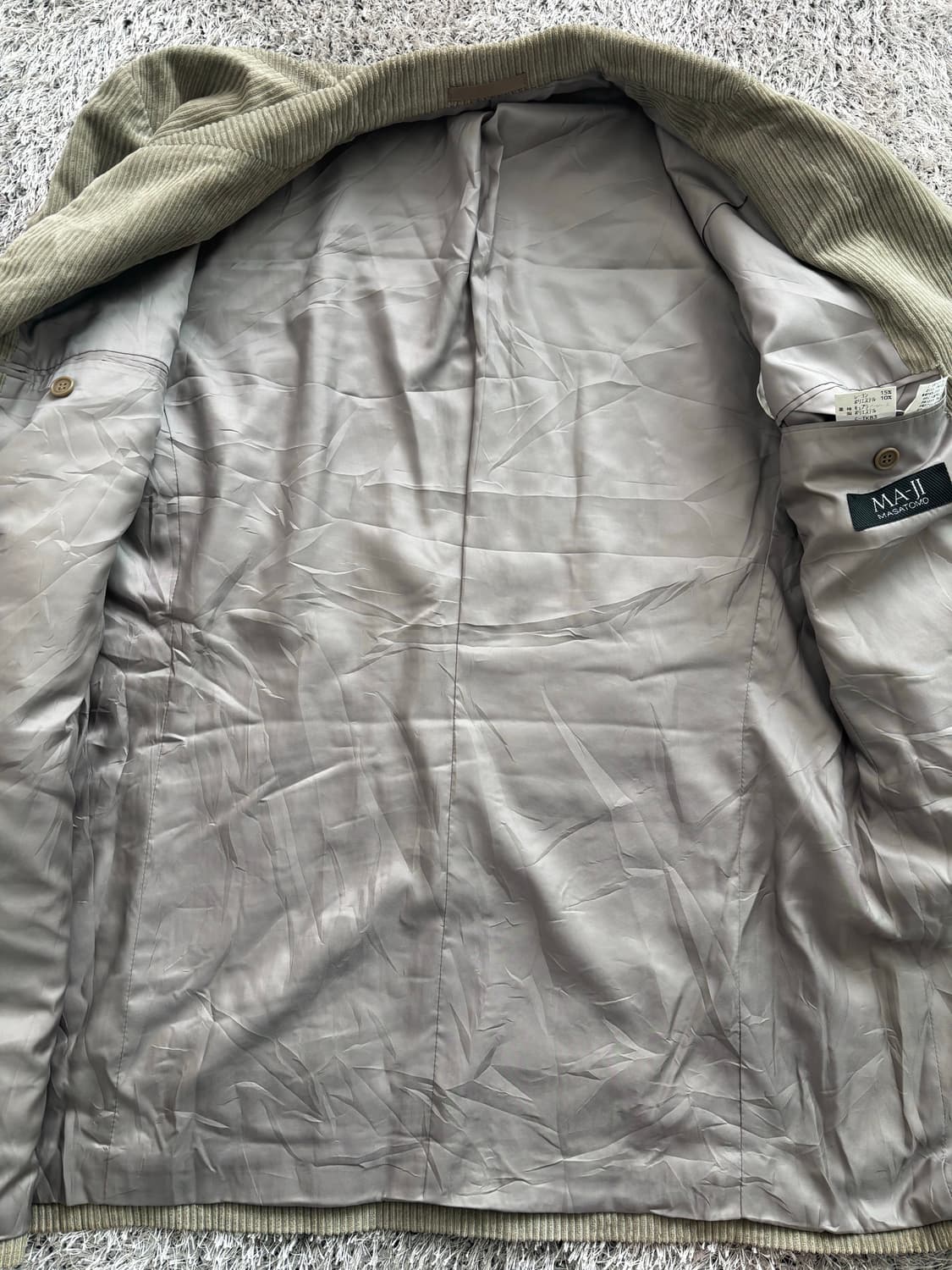 일본판 MA-JI MASATOMO 코듀로이 자켓 사이즈 105 상품이미지7