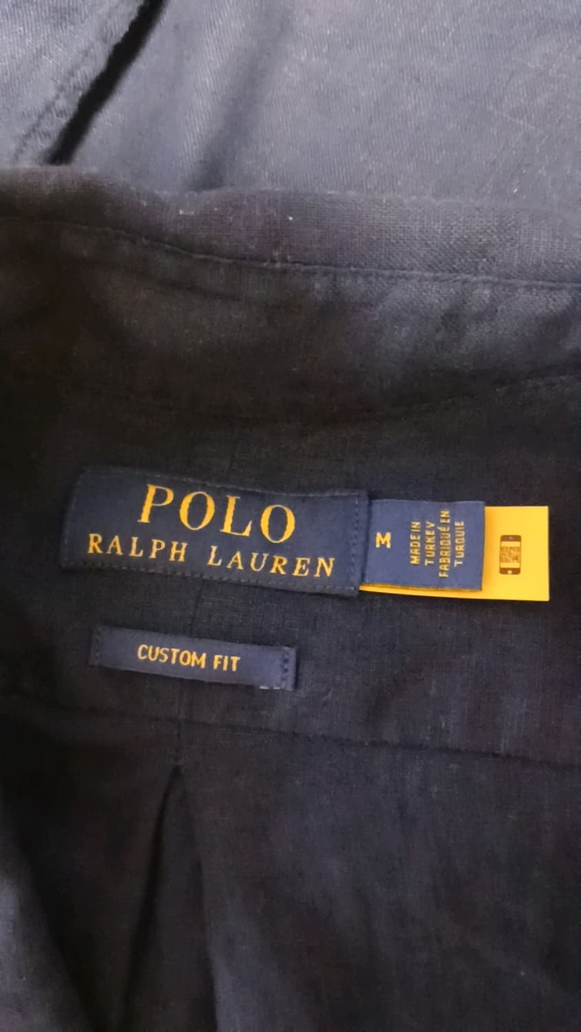 폴로랄프로렌 커스텀핏 리넨셔츠 M 네이비 상품이미지4