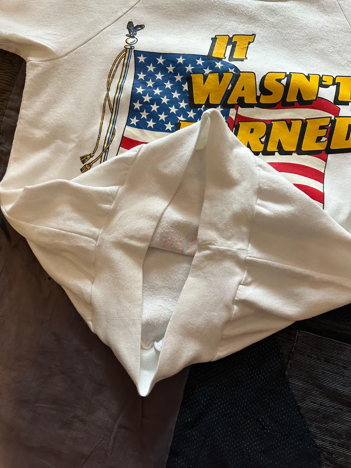 80s USA Vintage Half Sweat Shirt 상품이미지6