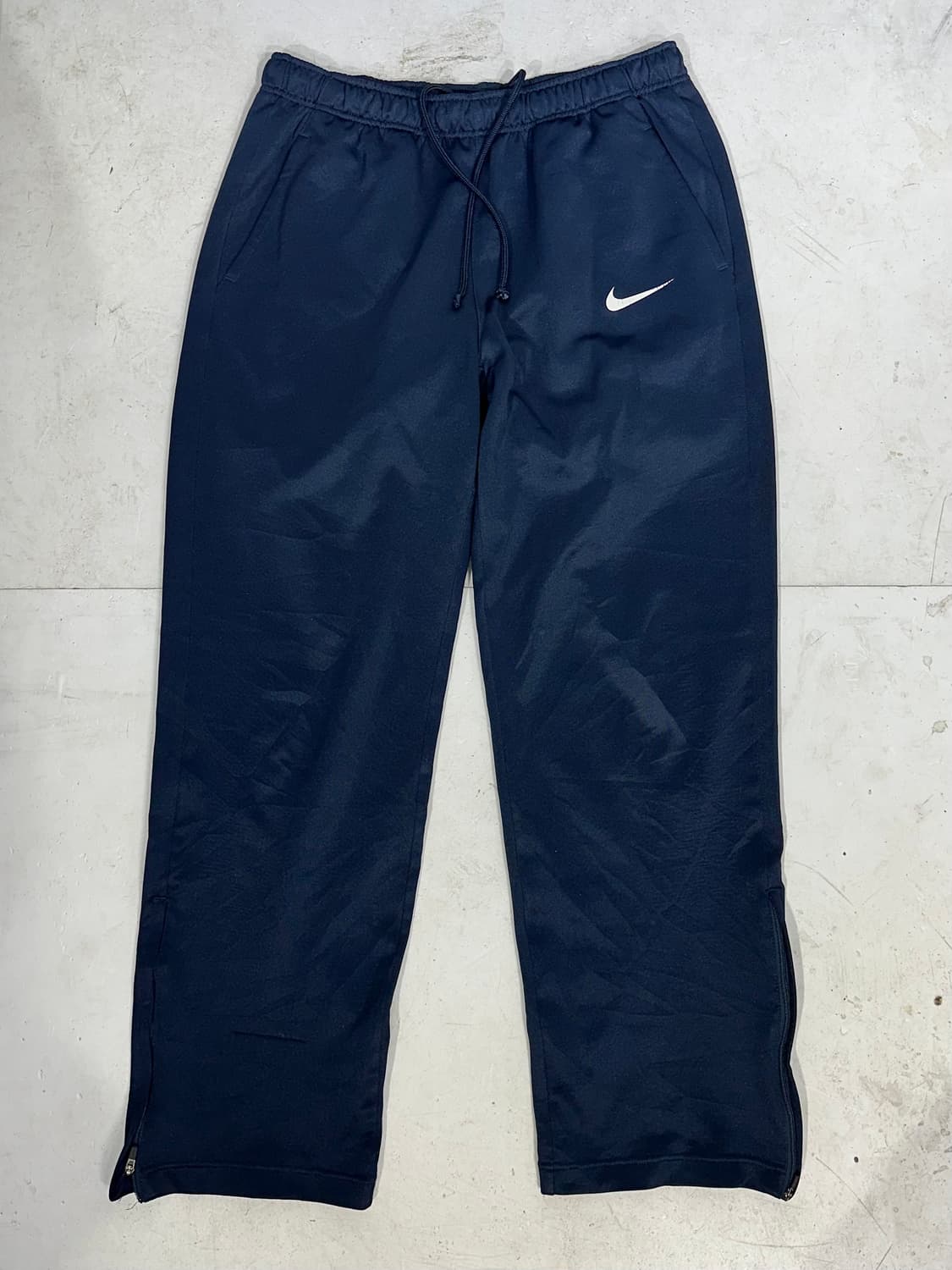 나이키 네이비 와이드 화이트 로고 추리닝 바지 트레이닝 팬츠 L 상품이미지4