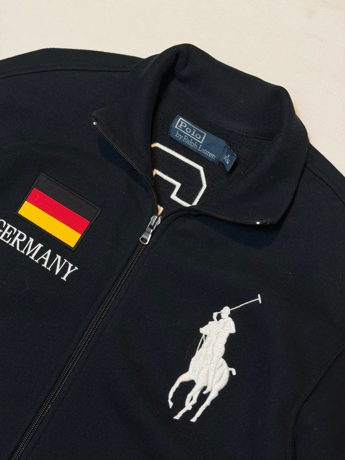 폴로 랄프로렌 빅포니 치프키프 독일 집업 져지 블랙 상품이미지3