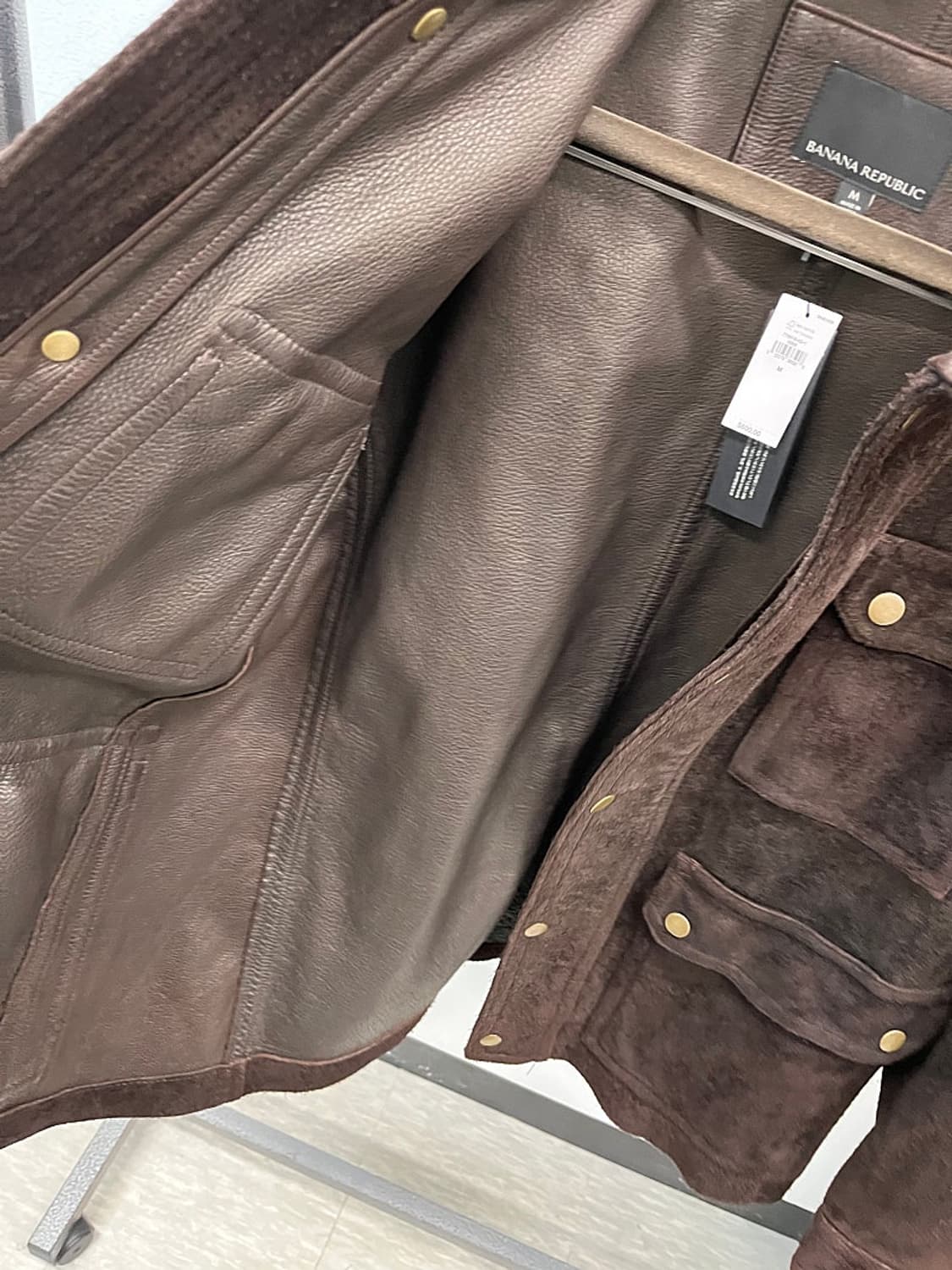 100-105) 바나나리퍼블릭 신형 스웨이드 필드자켓 상품이미지6