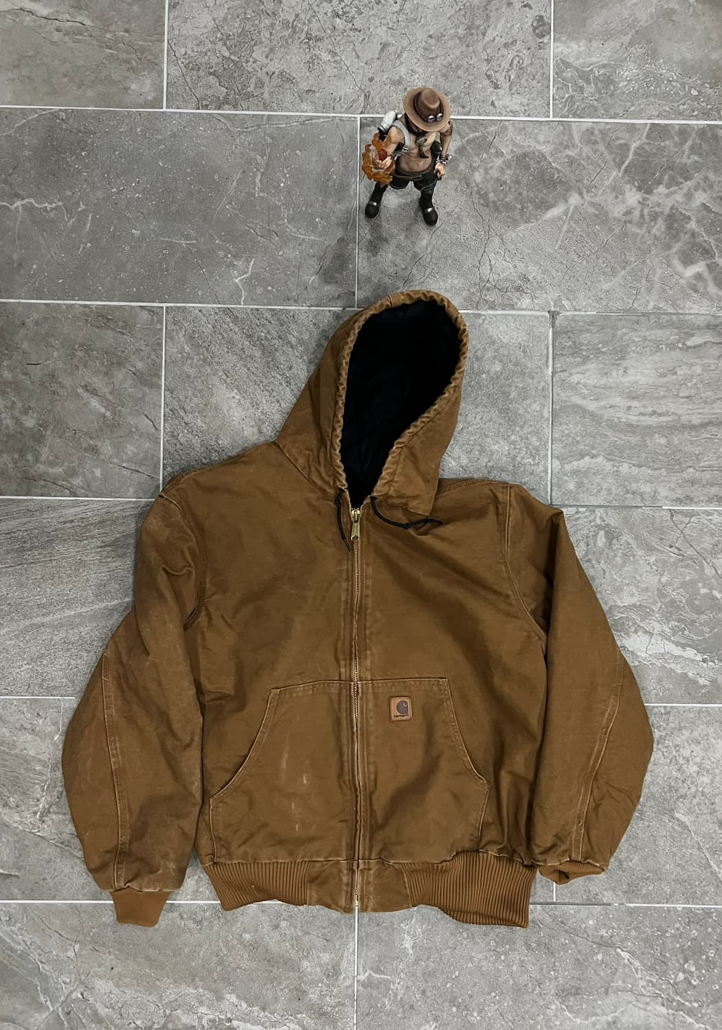 (L)칼하트 덕 액티브 후드자켓 J130 211(BRN) 칼하트브라운 상품이미지1