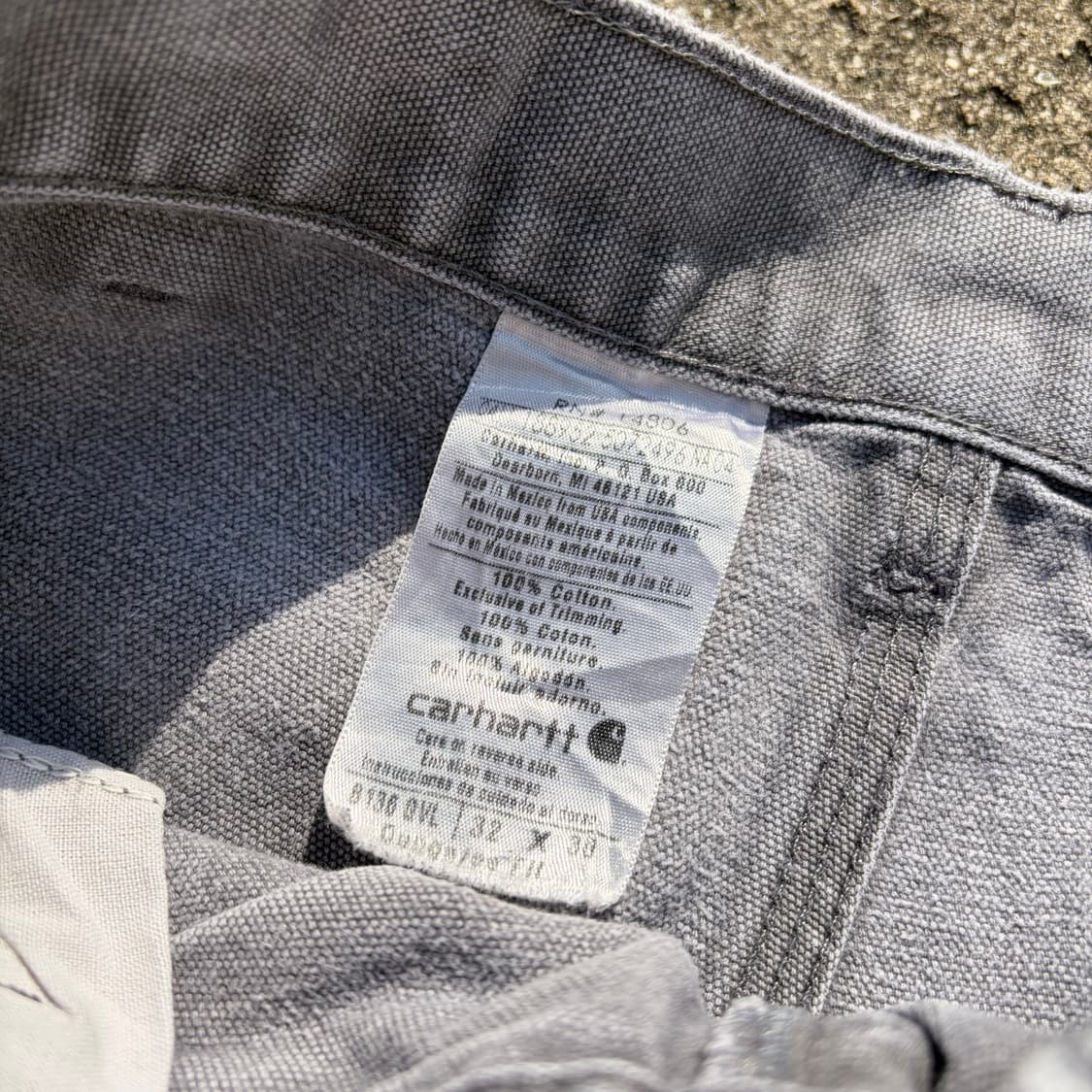 00s 칼하트 빈티지 B136 더블니 카펜터 워크팬츠 32x30 상품이미지7