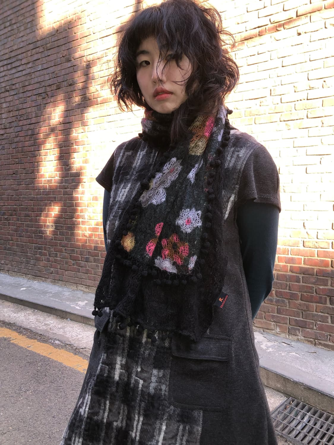 vintage flower muffler 상품이미지5