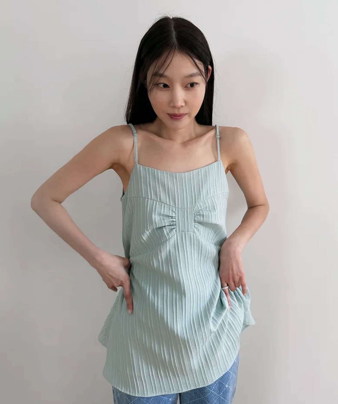 BLOOMING RIBBON ONE-PIECE (MINT) 상품이미지1