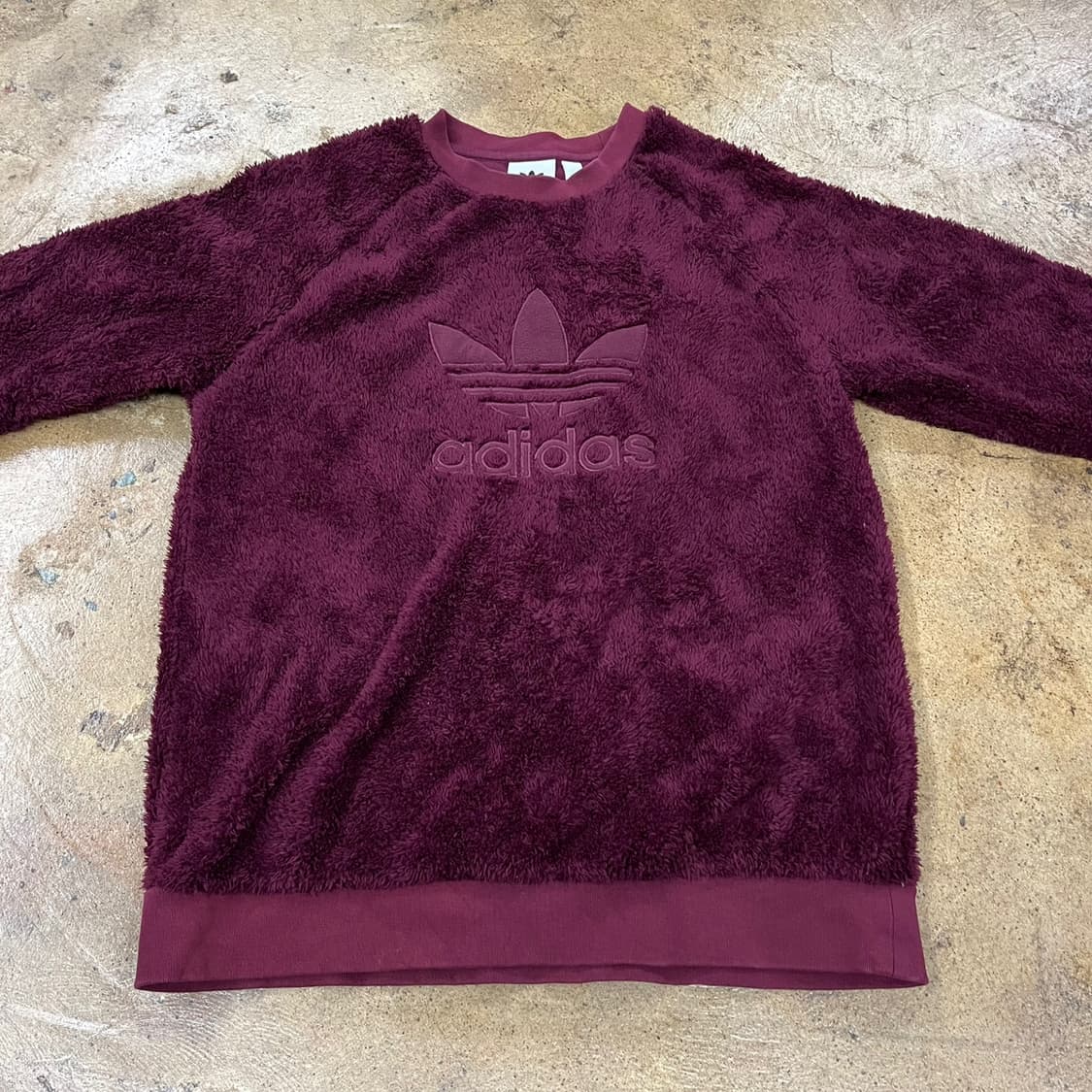 아디다스 양털 퍼플 자주 맨투맨  상품이미지3