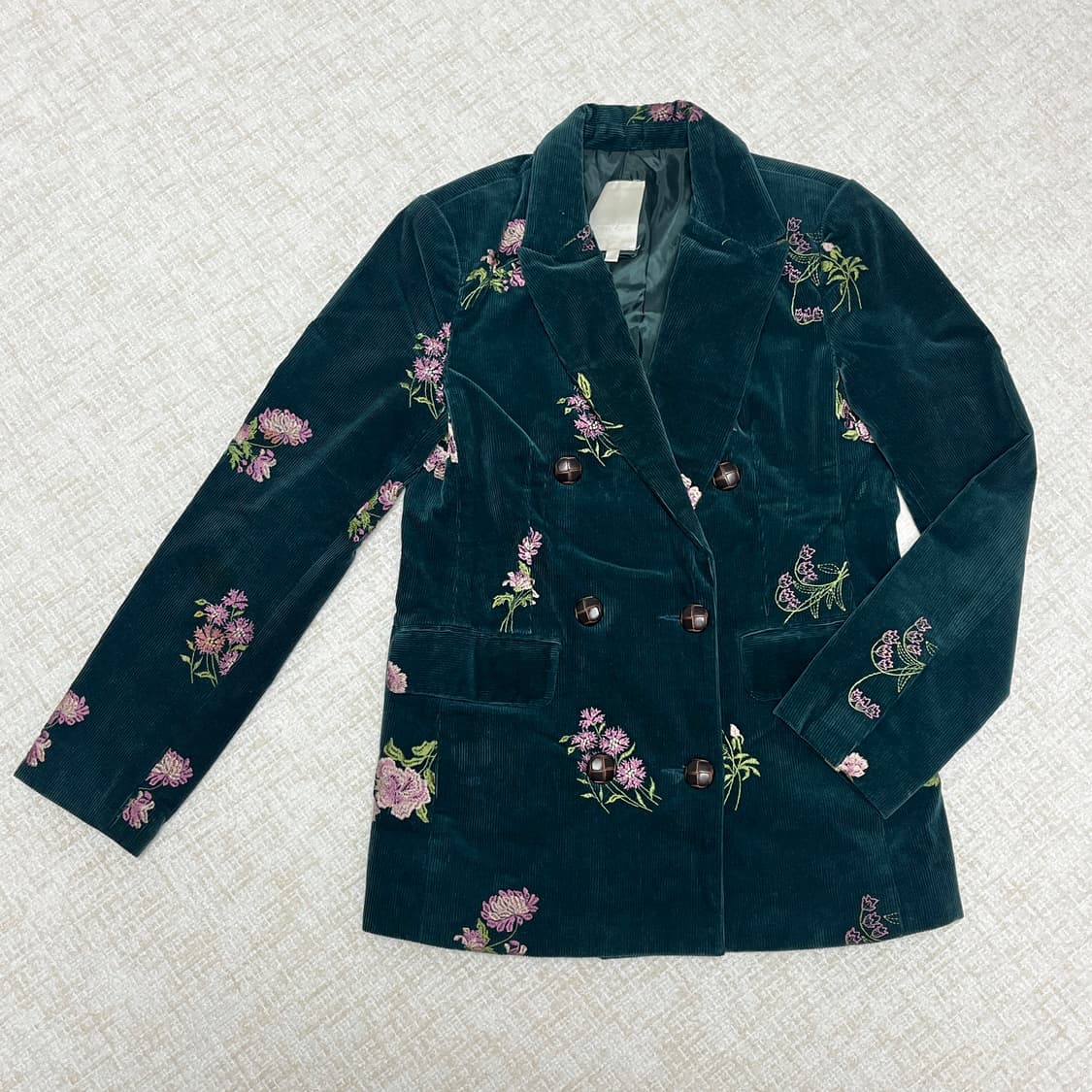 자수 코듀로이 자켓 상품이미지1