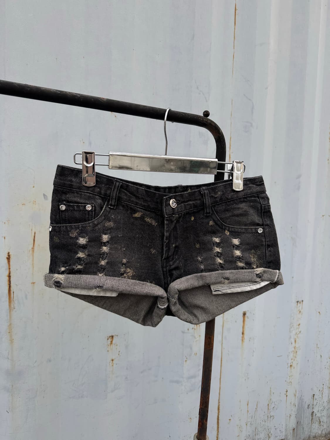 Distressed Denim Short Pants 상품이미지1