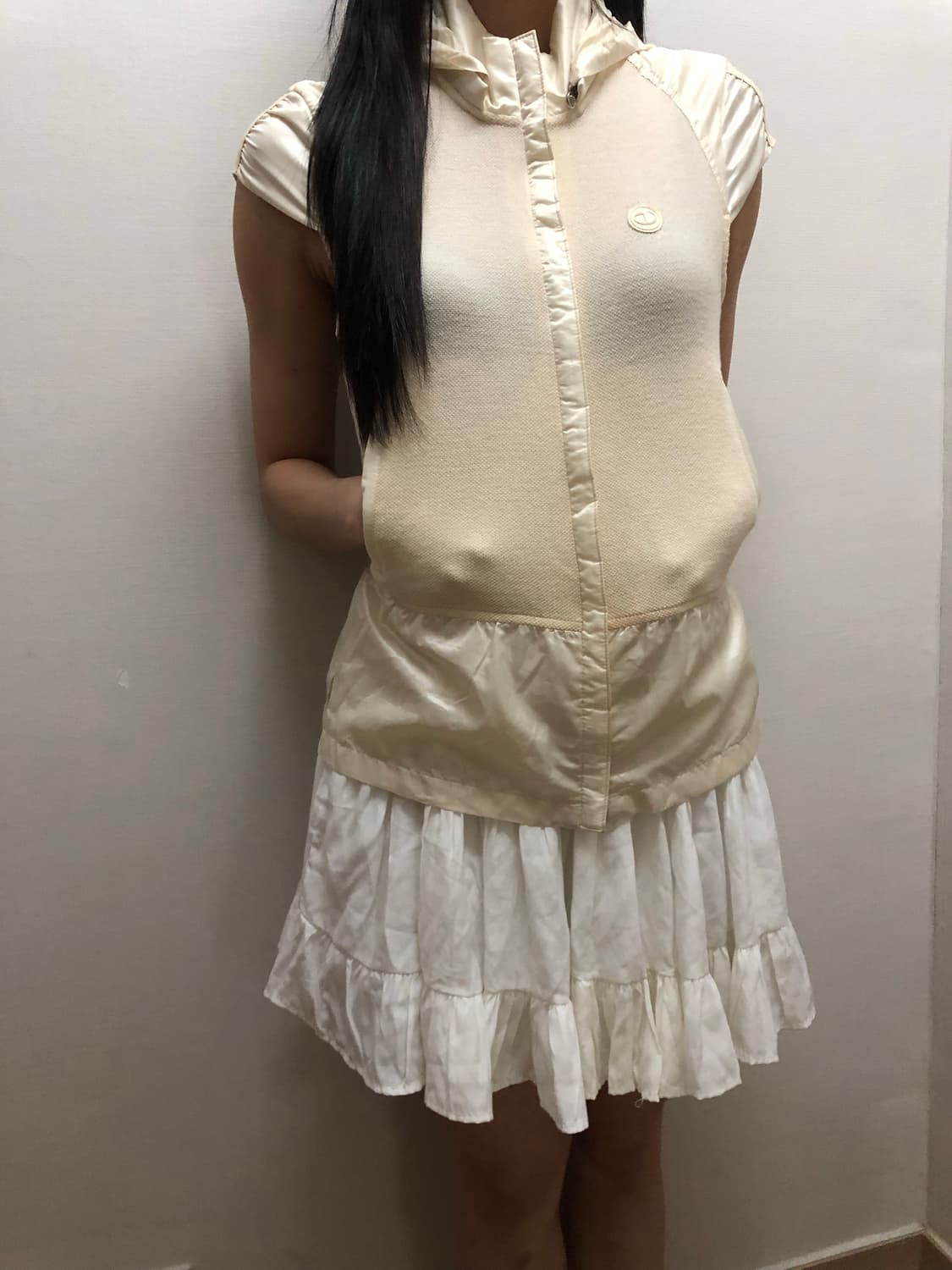 빈티지 아이보리 스포티 집업 상품이미지4