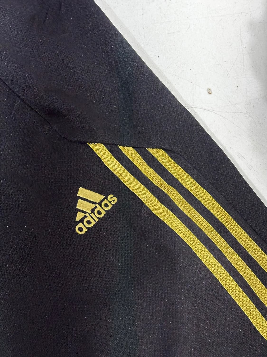 아디다스 블랙 골드 삼선 와이드 팬츠 L 상품이미지6