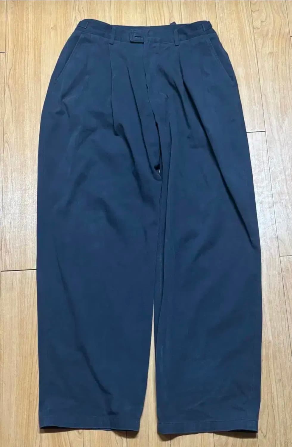 노운NOUN wide chino pants 와이드치노팬츠 챠콜 차콜 2 상품이미지2