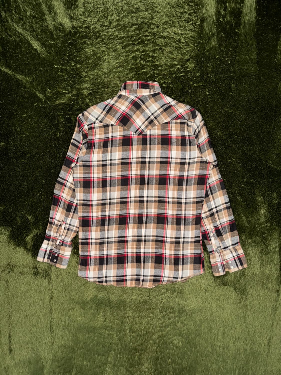 [M] Wrangler 올드 랭글러 펄 스냅 웨스턴 셔츠 플레이드 상품이미지7