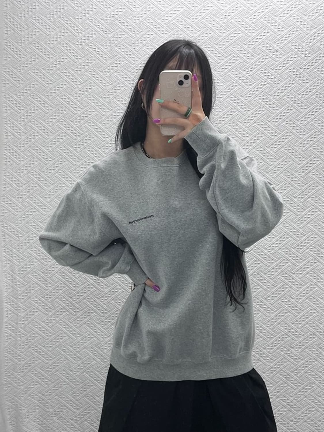 디스이즈네버댓 백로고 프린팅 스웻셔츠 맨투맨 XL C07326 상품이미지1