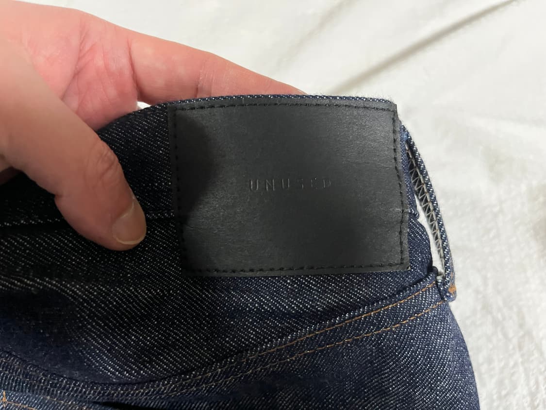 (3)언유즈드 UNUSED 셀비지 생지 데님 팬츠 상품이미지3