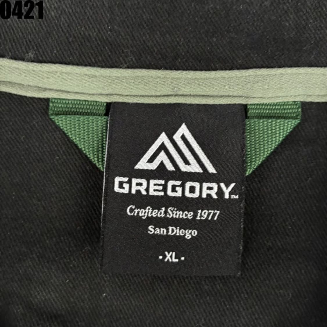 GREGORY 그레고리 블랙 집업 자켓 XL 상품이미지2