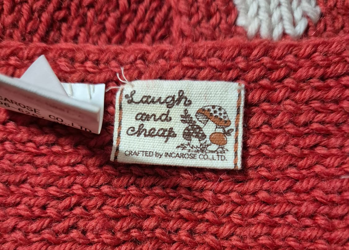 일본 LAUGH AND CHEAP 버섯 머플러 목돌이 M 상품이미지4