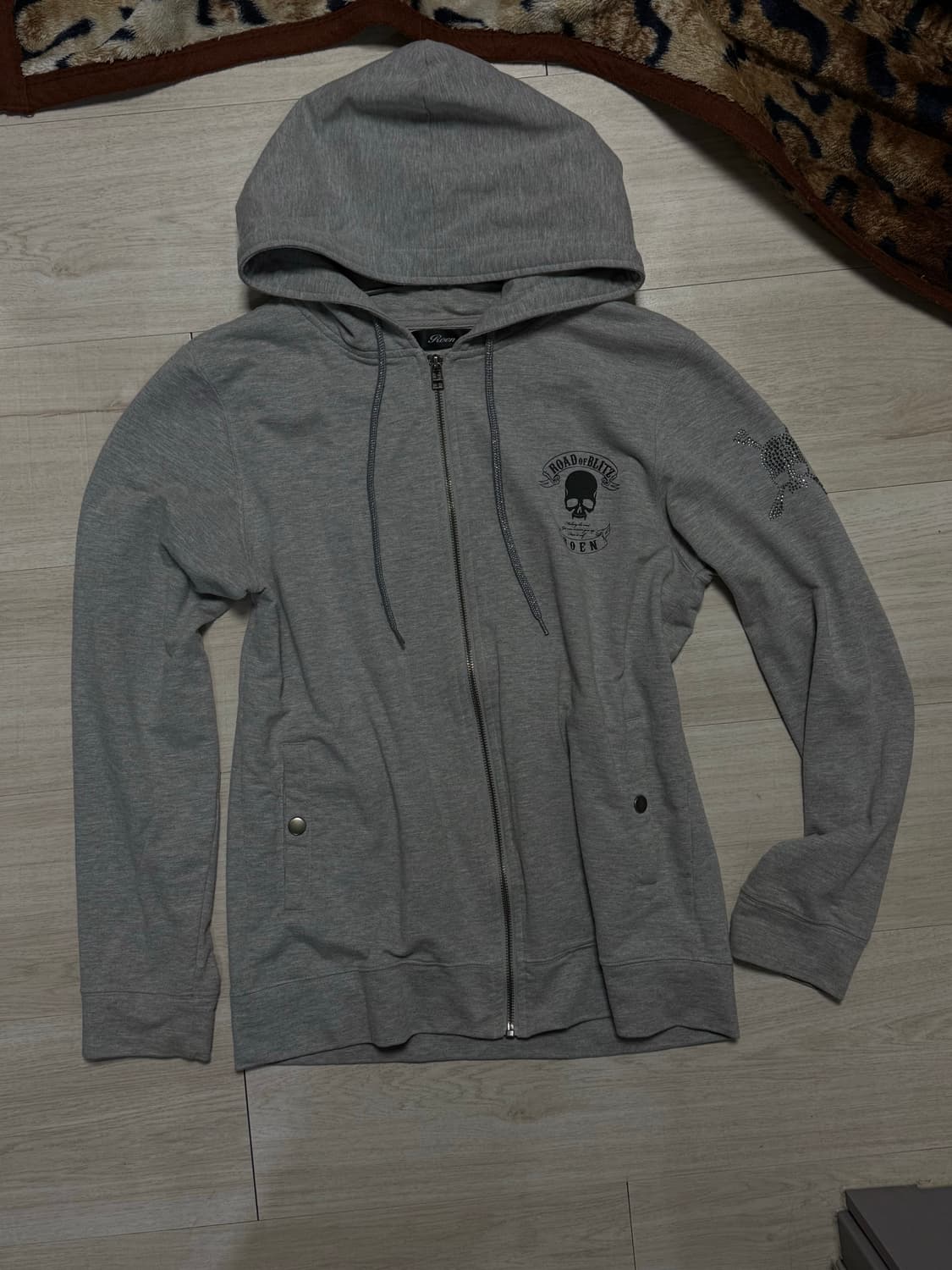 Roen 스컬 큐빅 후드집업 상품이미지2