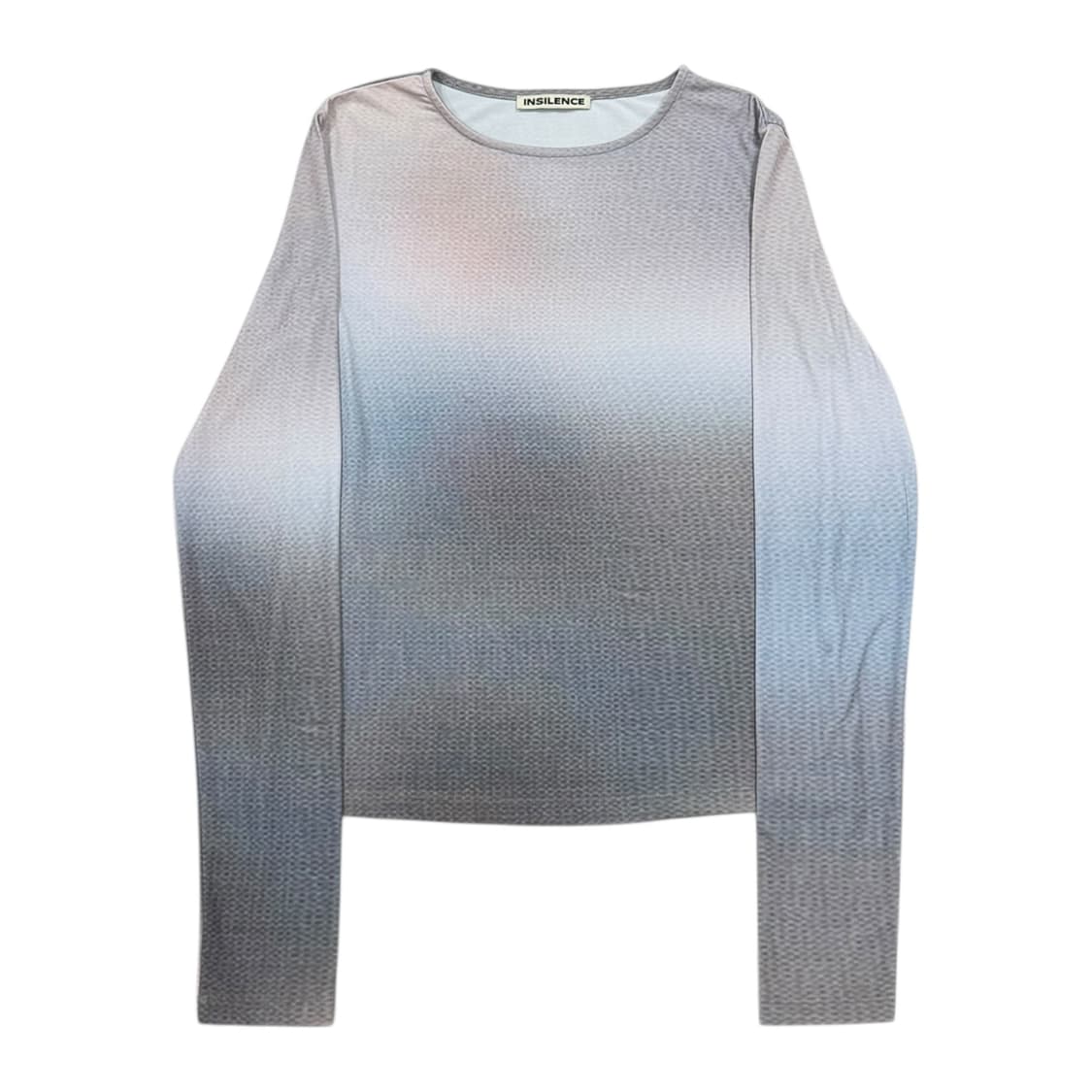인사일런스 우먼 스머징 그래픽 탑 긴팔티 S 상품이미지1