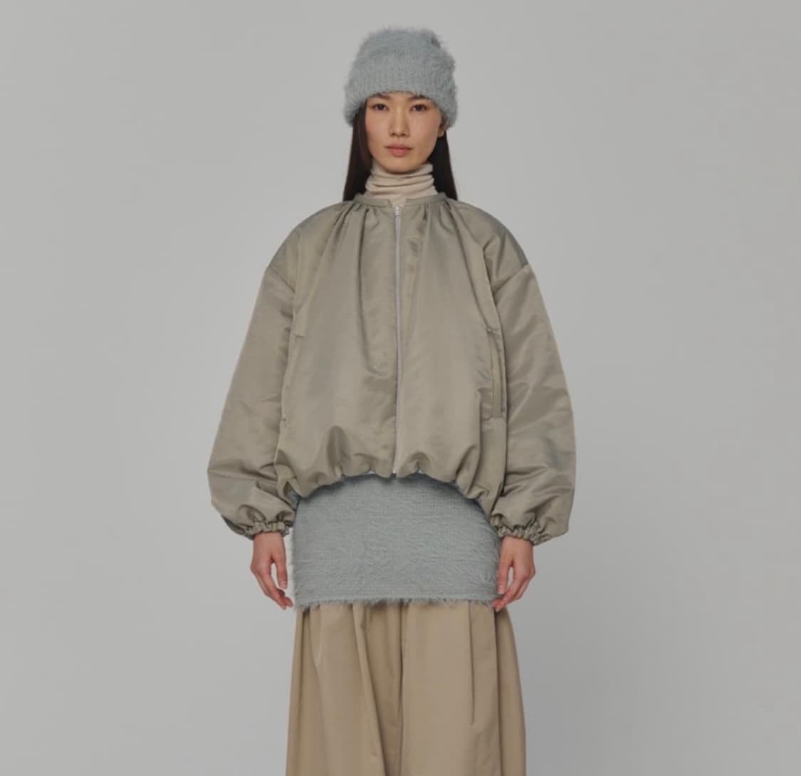 아모멘토 퀄티드 리버시블 패디드 점퍼 그레이 상품이미지2