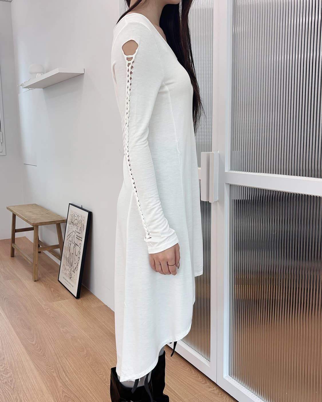 off white unbalance strap datail design  상품이미지5