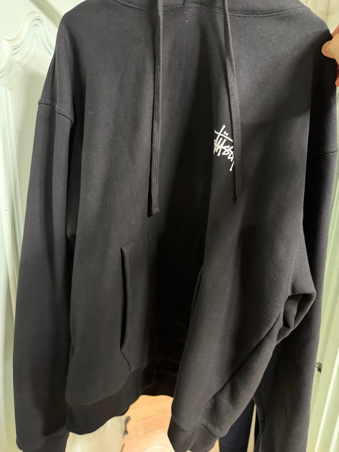 스투시 후드 블랙 XL 상품이미지1