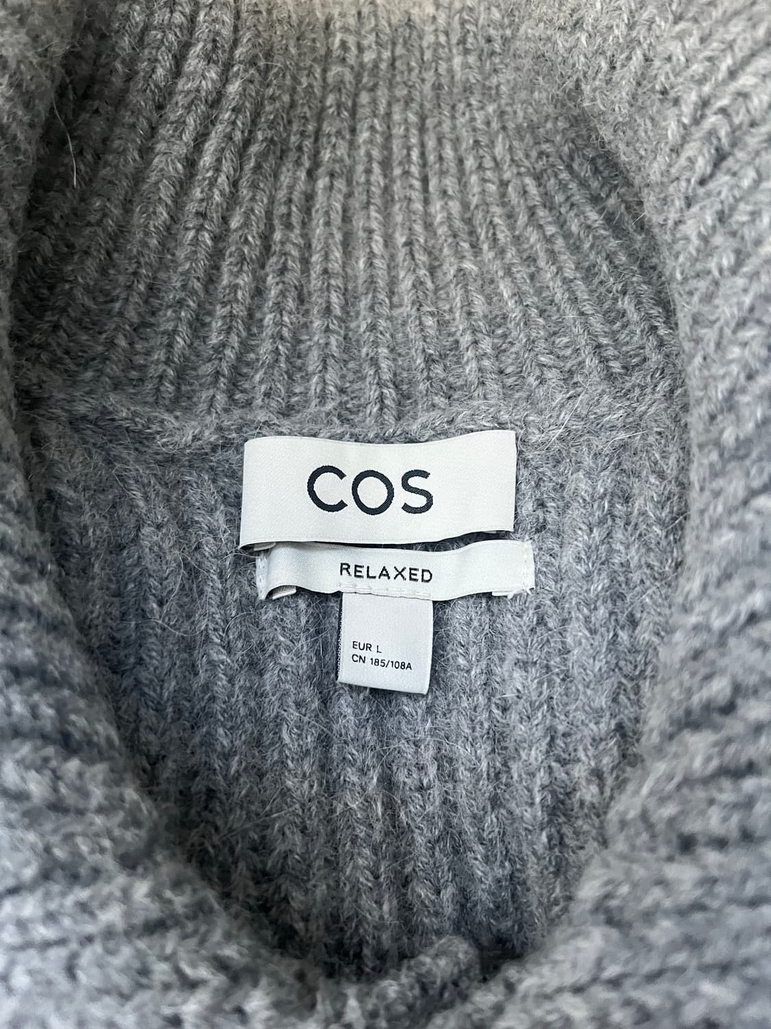 Cos 알파카 리브드 가디건 L 상품이미지3