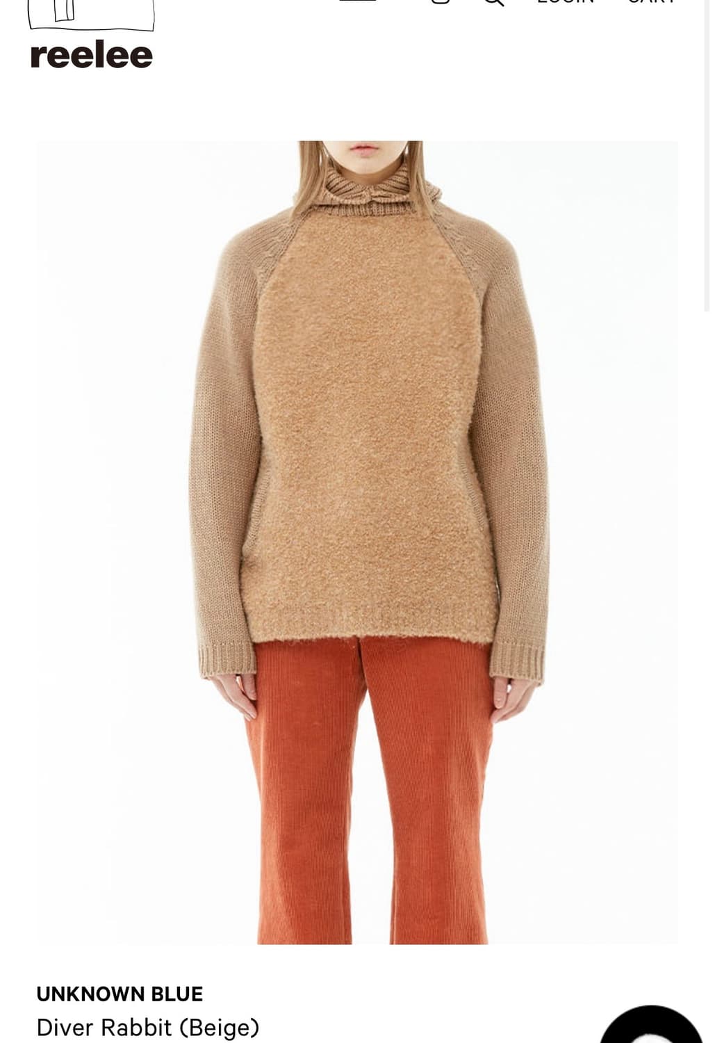 리리스토어 언노운블루 후드 상품이미지1