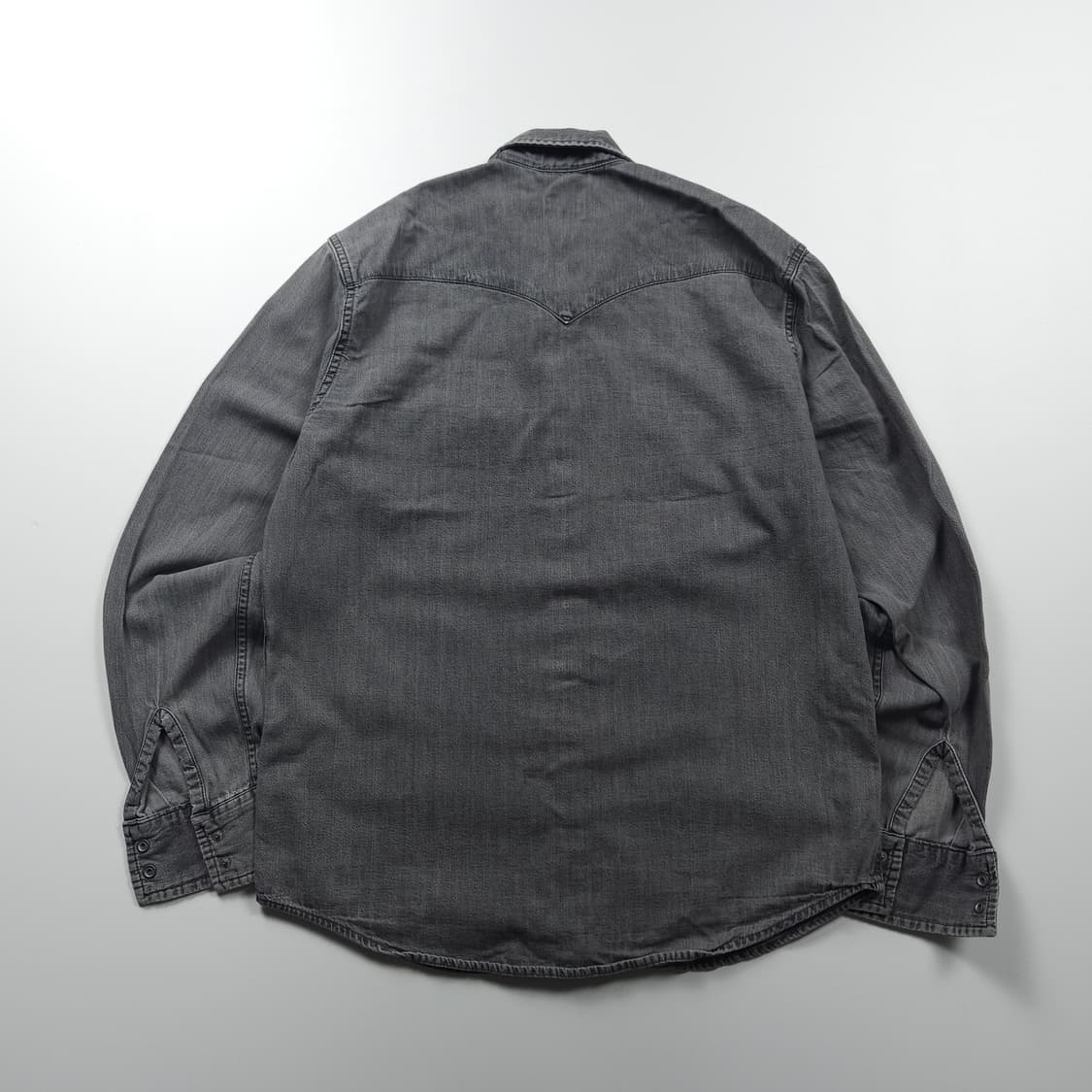 리바이스 흑청 웨스턴 데님 셔츠 (L) 상품이미지2