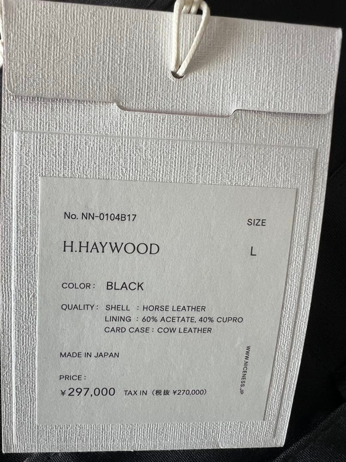 26ss H.HAYWOOD rider jkt 상품이미지5