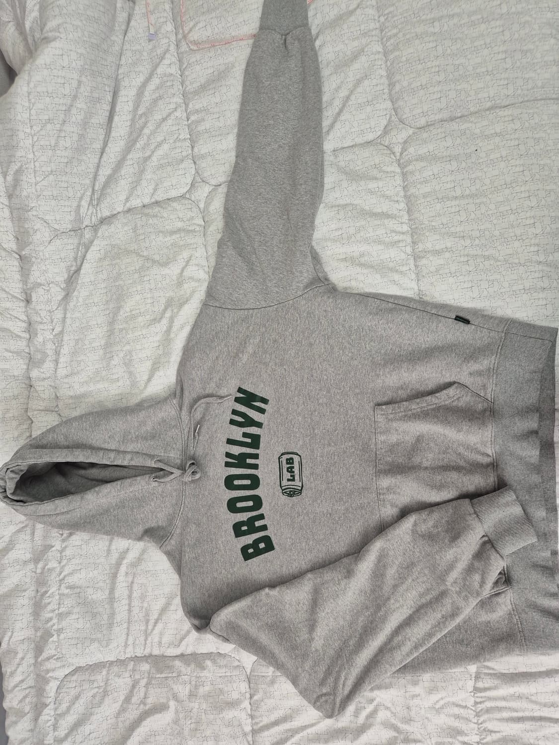 회색 후드티 상품이미지2