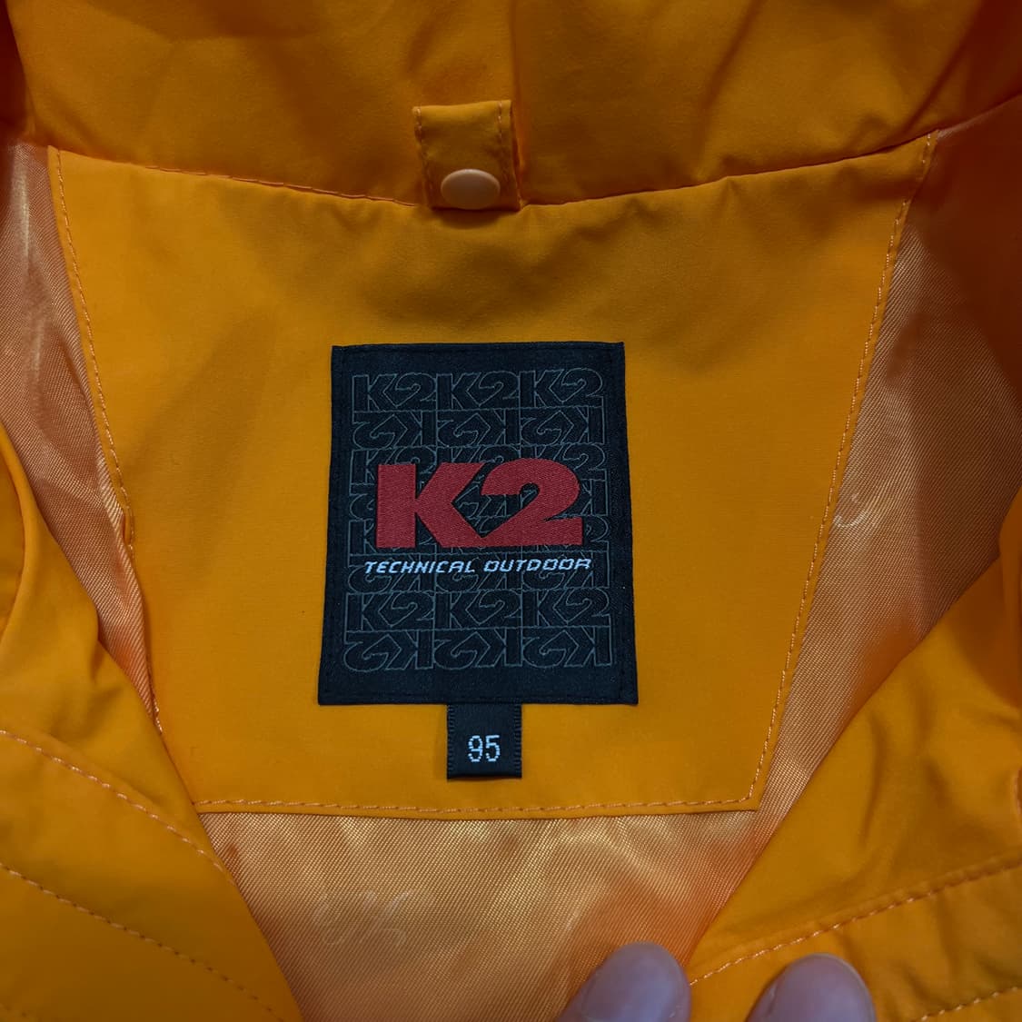 K2 테크니컬 아웃도어 바람막이 집업자켓 [오렌지] M/95 상품이미지5