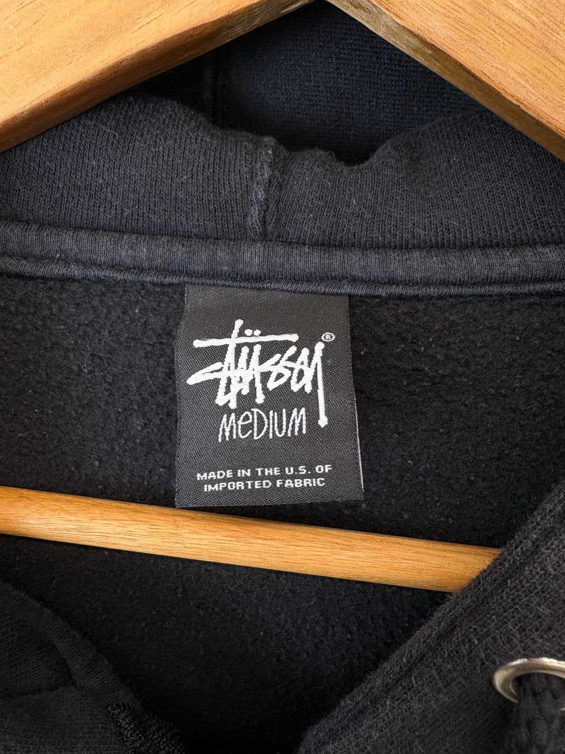 스투시 빈티지 월드투어 후드집업 블랙 상품이미지6