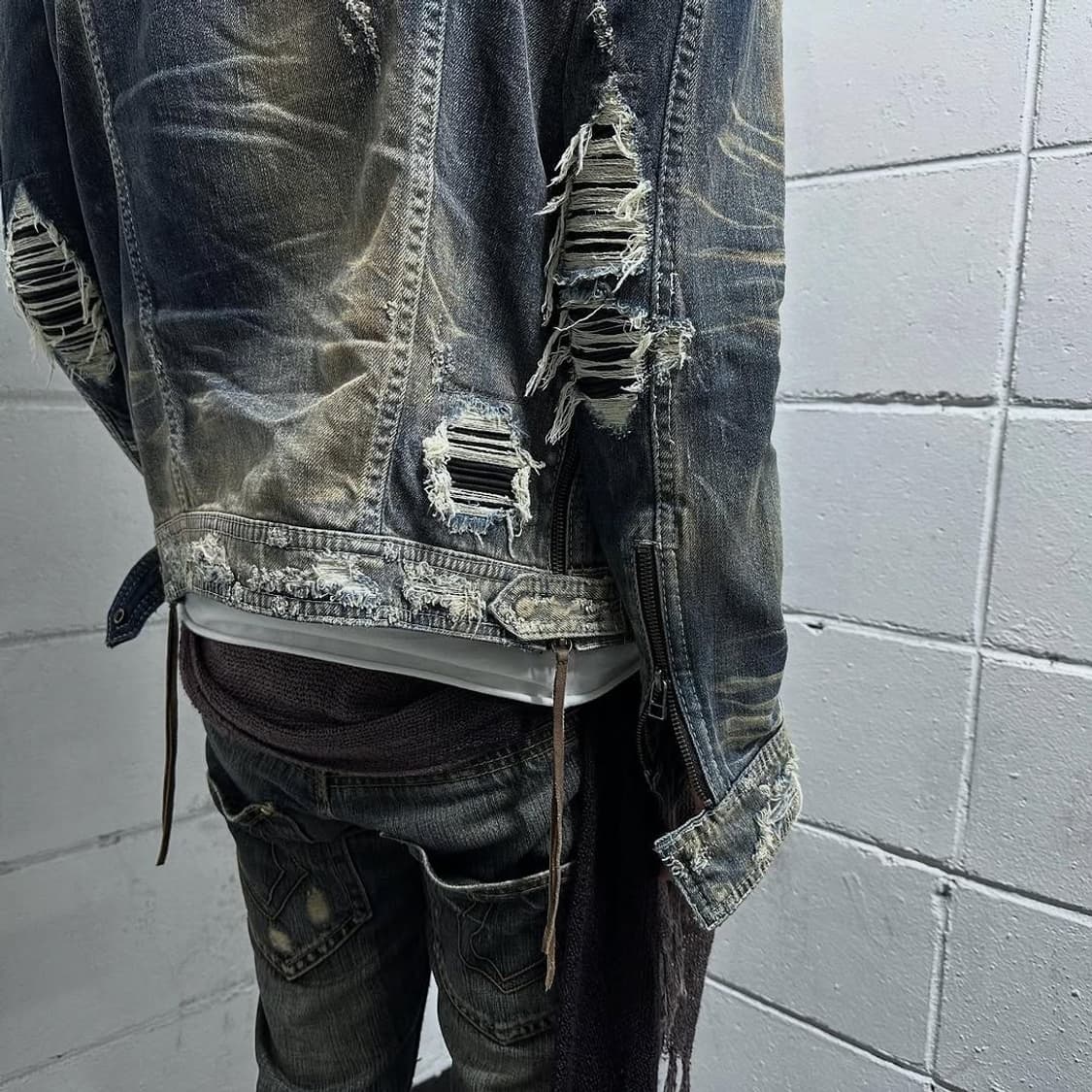 14th addiction distressed denim jacket 상품이미지7