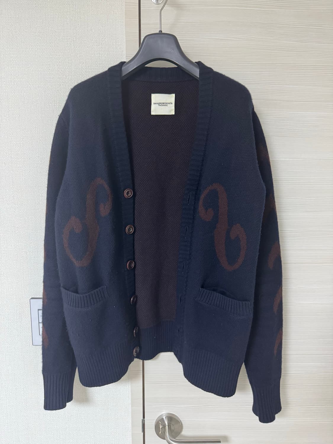 솔로이스트 음표 바이올린 가디건 상품이미지1