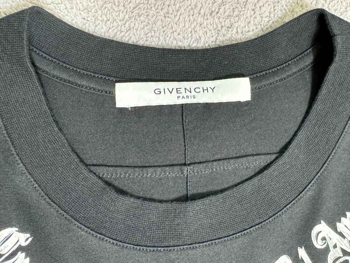 GIVENCHY 지방시 타투 블랙 반팔 티셔츠 17S 릭오웬스 생로랑  상품이미지3