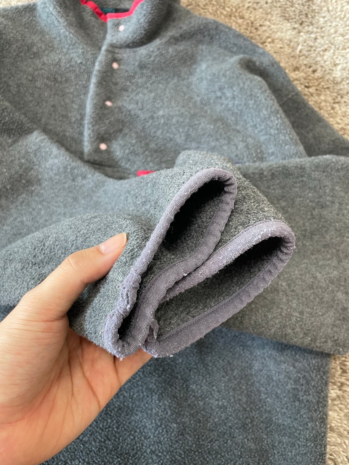 90s Patagonia synchilla 빈티지 신칠라 네이비 상품이미지4