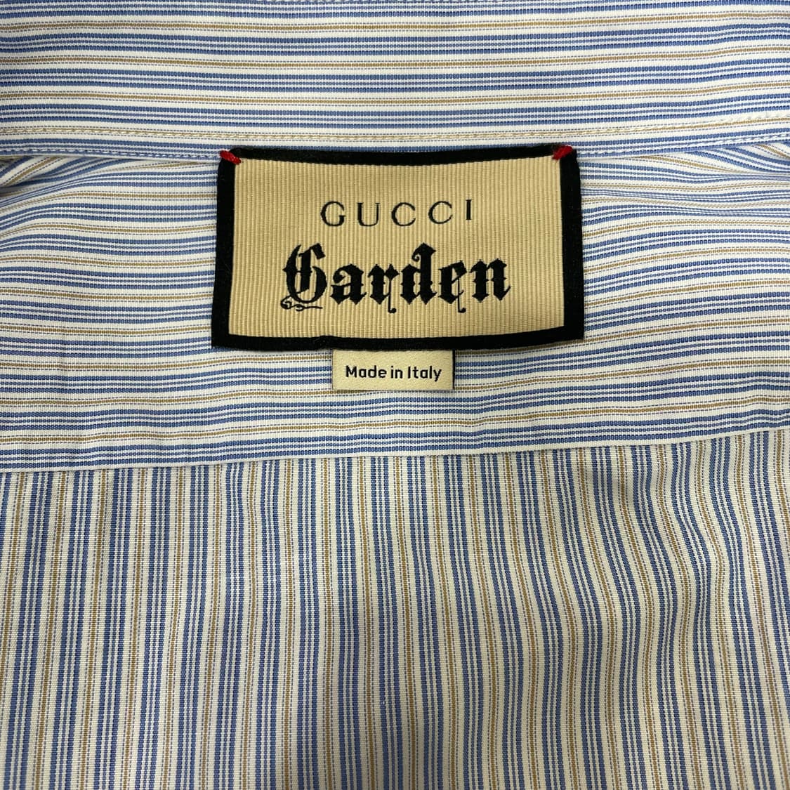 구찌 스트라이프 가든 딸기 로고 포켓 셔츠 상품이미지7