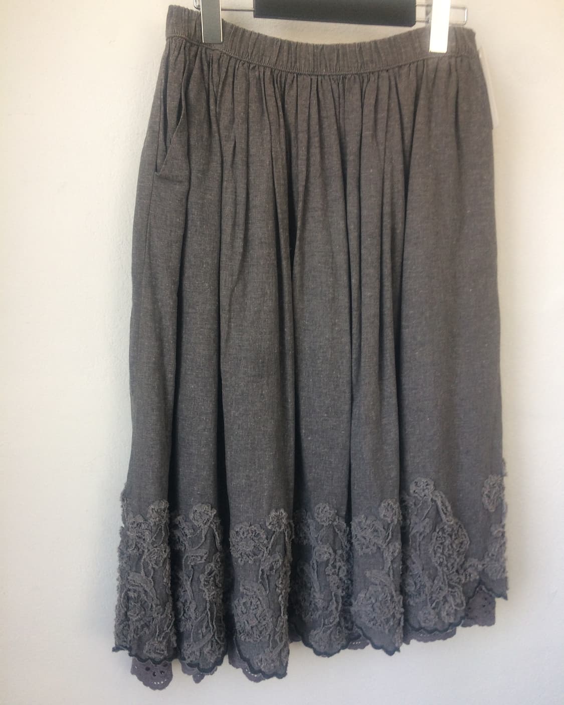Pattern embroidery point skirt 상품이미지6
