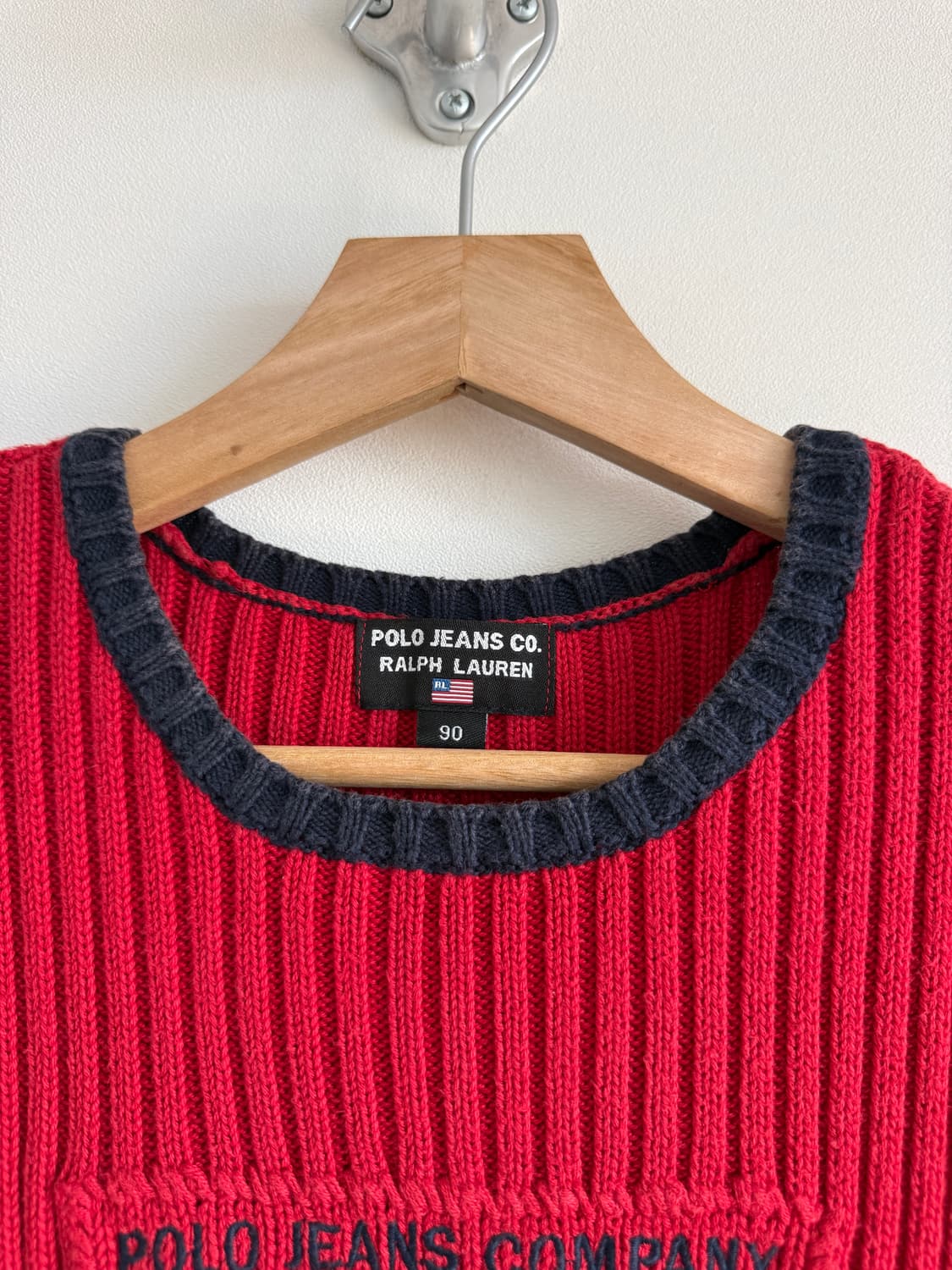 폴로 진스 랄프로렌(POLO JEANS) 성조기 코튼 반팔 니트 상품이미지5