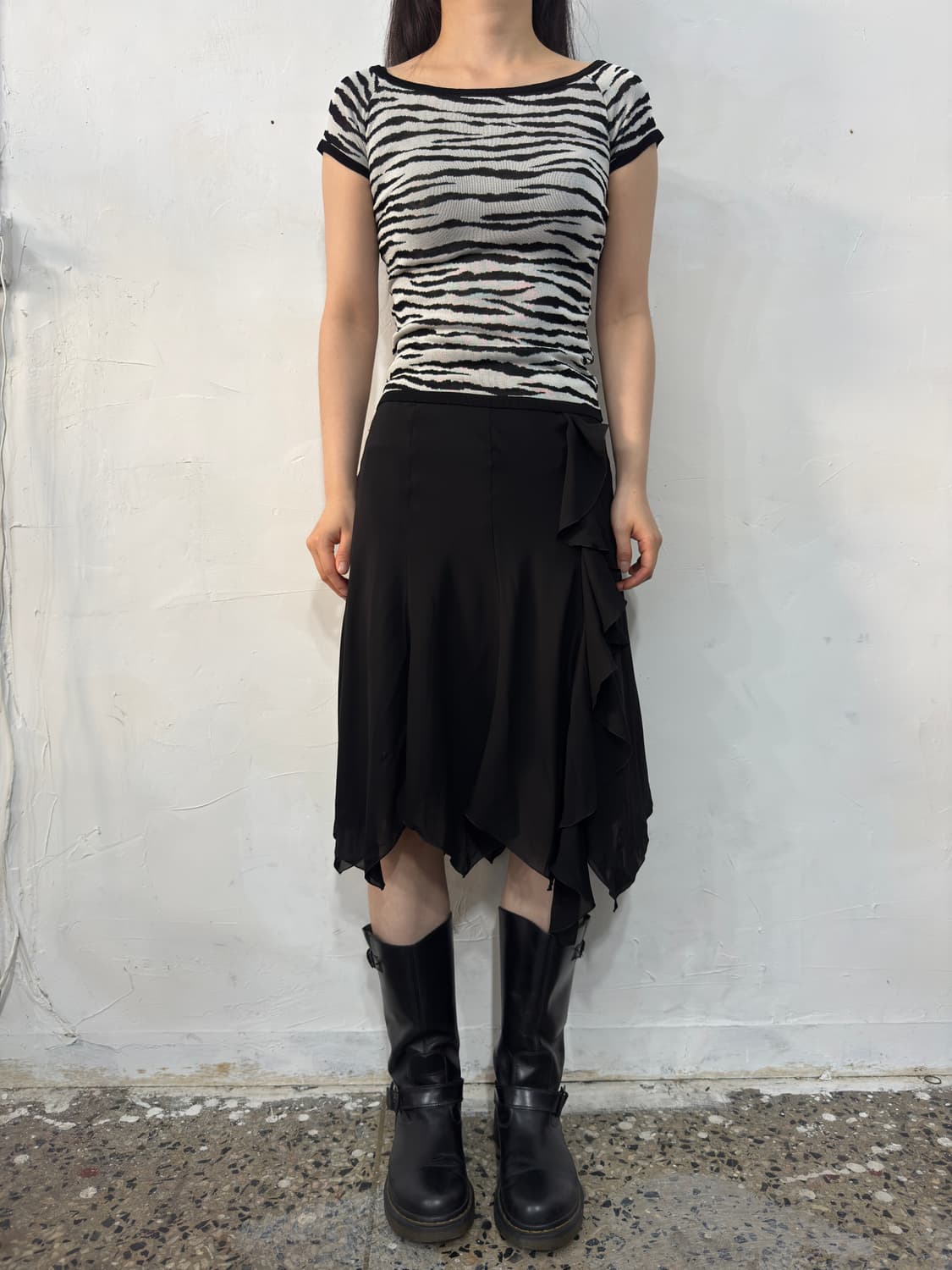 le souk zebra slim top 상품이미지3