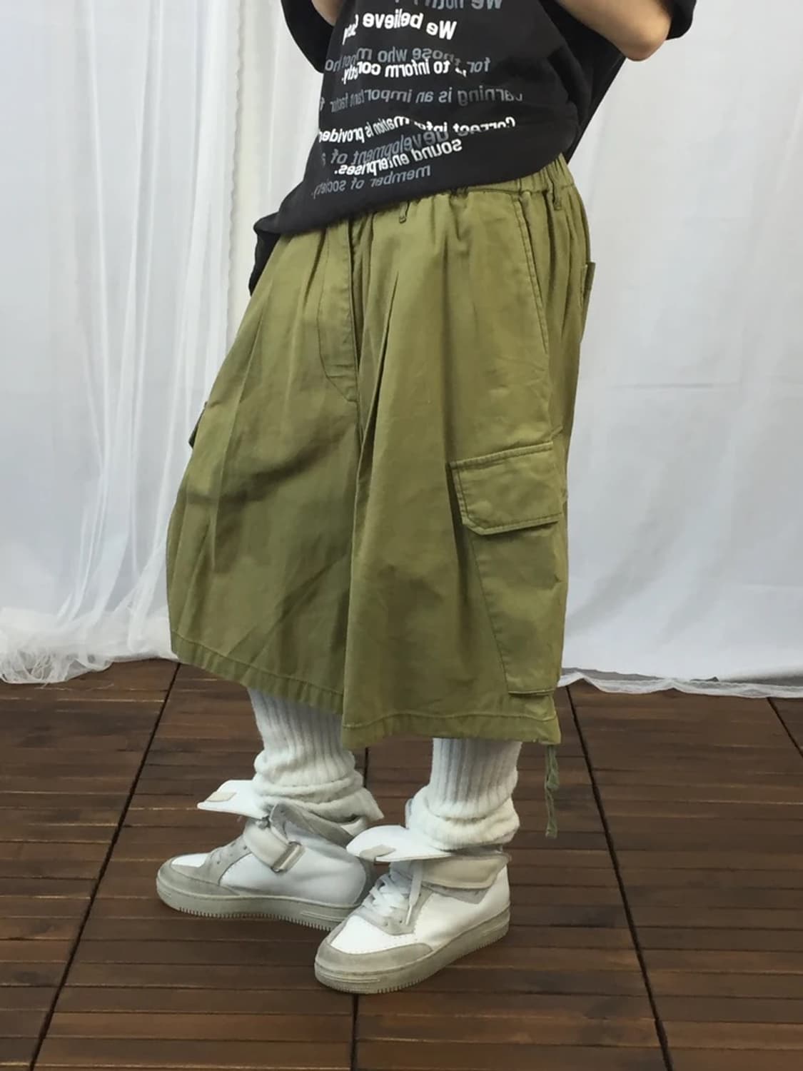 RAGEBLUE Olive Cargo Bermuda Shorts 상품이미지2